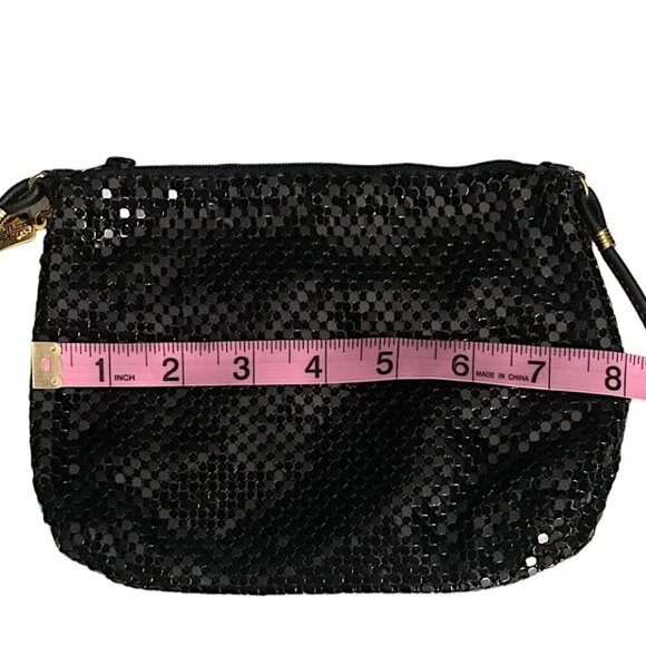 Whiting & Davis Black Mesh Crossbody Shoulder Bag - Picture 10 of 10